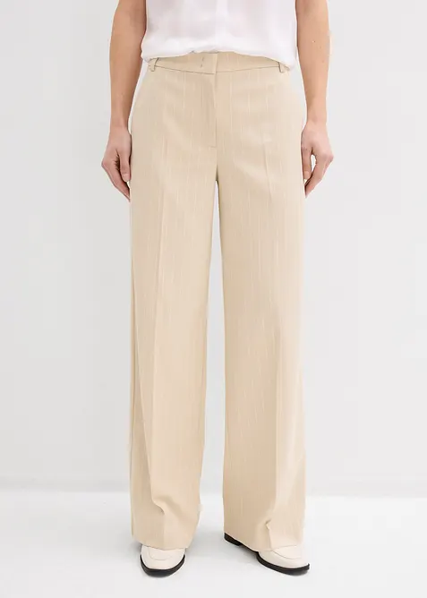 Dressbukse med n&aring;lestriper, bonprix