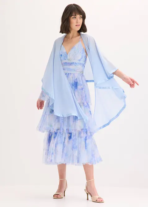 Stola med sateng, bonprix