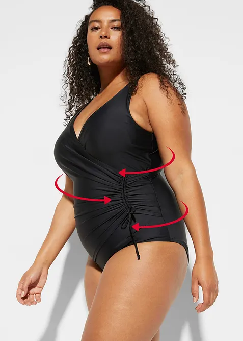 Shape-badedrakt med rynking, lett formende, bonprix