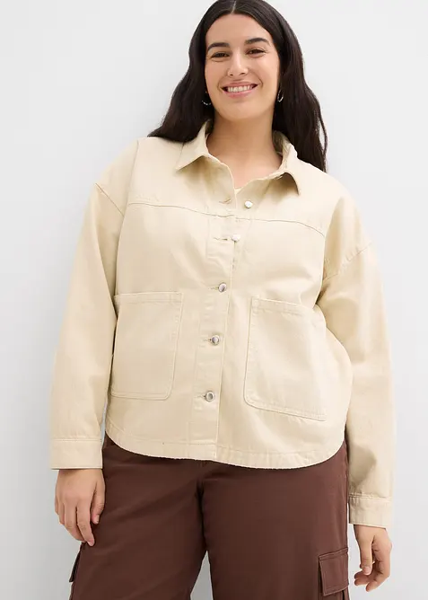 Skjortejakke i 100% bomull, bonprix