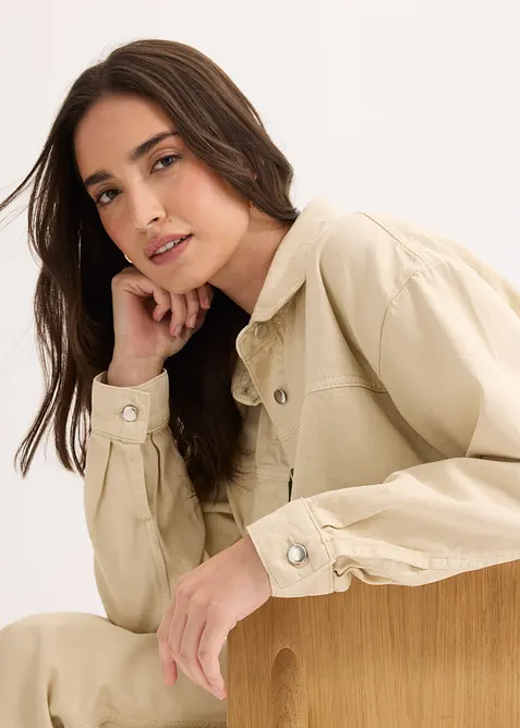 Skjortejakke i 100% bomull, bonprix