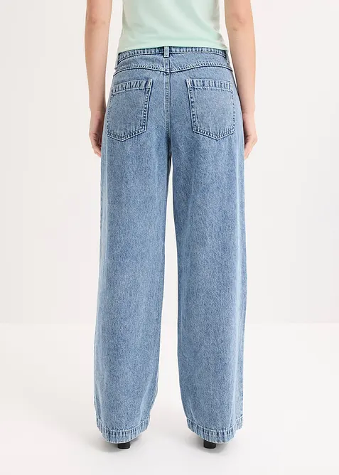 Wide leg-jeans, Mid Waist, bonprix