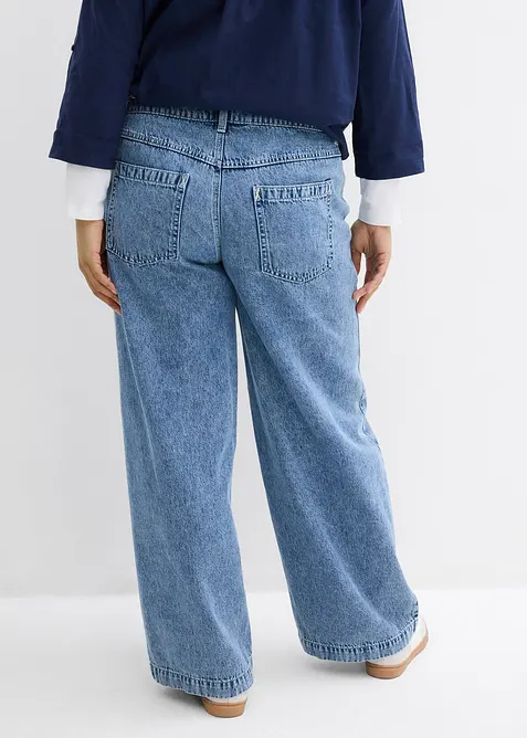 Wide leg-jeans, Mid Waist, bonprix