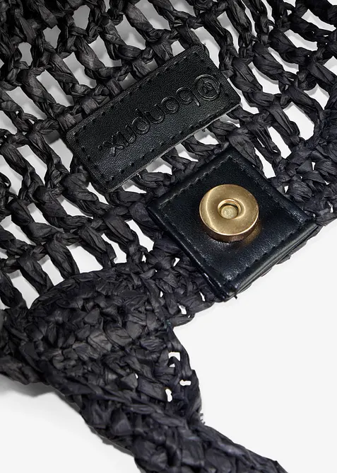 Skulderveske i str&aring;look, bonprix