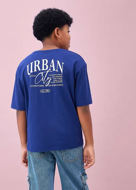 Oversized T-skjorte i 100% &oslash;kologisk bomull, bonprix