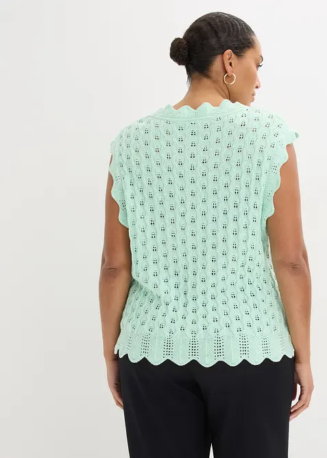 Strikket topp i 100% bomull, bonprix