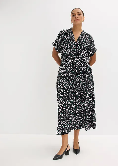 Skjortekjole i lett viskose, bonprix