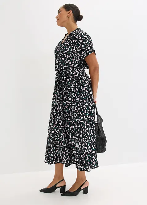 Skjortekjole i lett viskose, bonprix