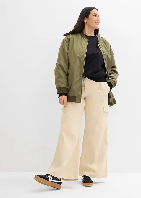 Cargobukse i 100% bomull, bonprix