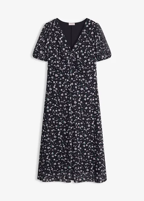 Jerseykjole i tynn mesh, bonprix