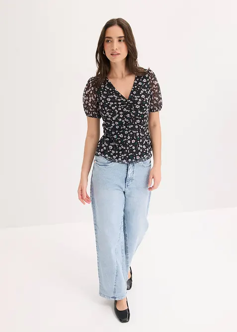 Topp i tynn mesh, bonprix