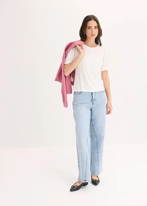 Topp i myk viskosemiks, bonprix