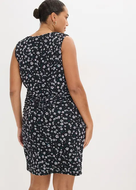 Innsvingt kjole i tynn mesh, bonprix