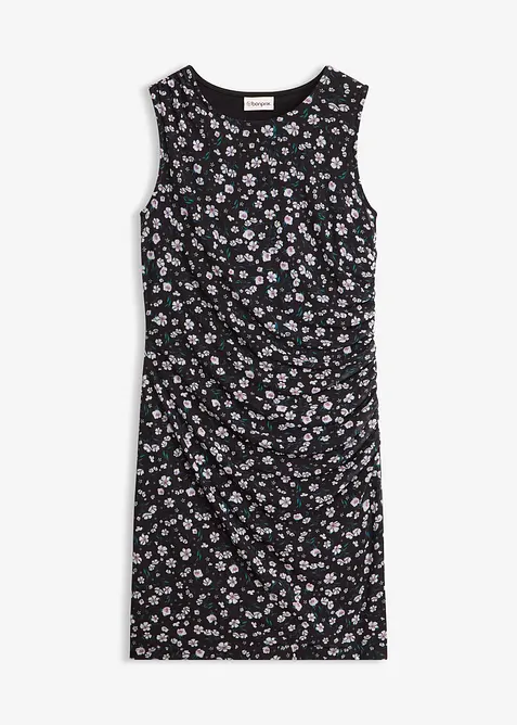 Innsvingt kjole i tynn mesh, bonprix