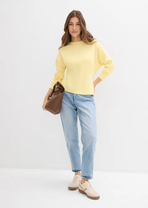 Sweatshirt i innsvingt modell, bonprix