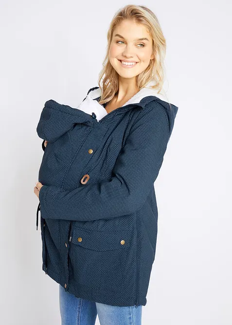 Mykt f&ocirc;ret 3-i-1-mamma- og b&aelig;rejakke, bonprix