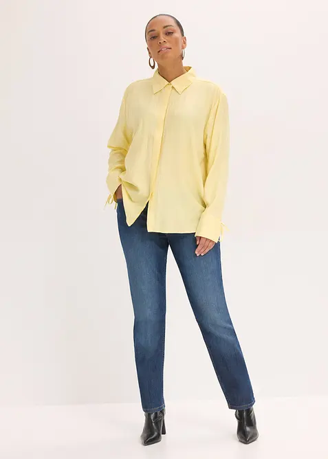 Skjorte i lett viskosemiks, bonprix