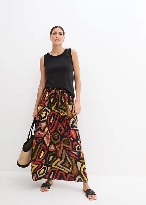 Maxiskj&oslash;rt i lett viskose, bonprix