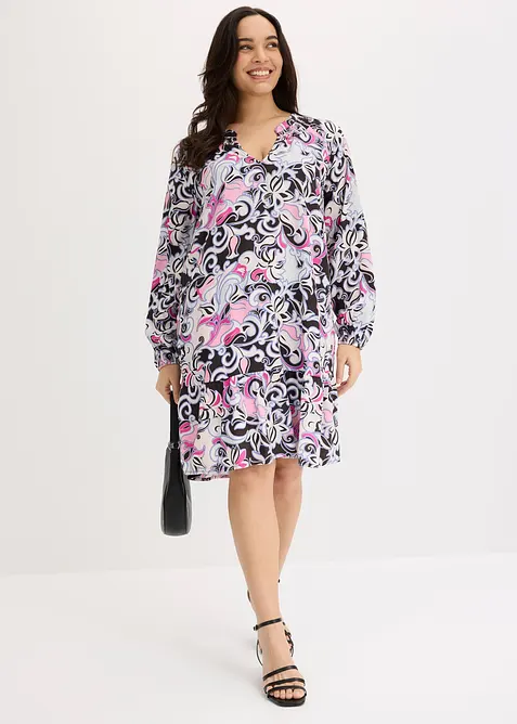 Tunikakjole i lett viskose, bonprix