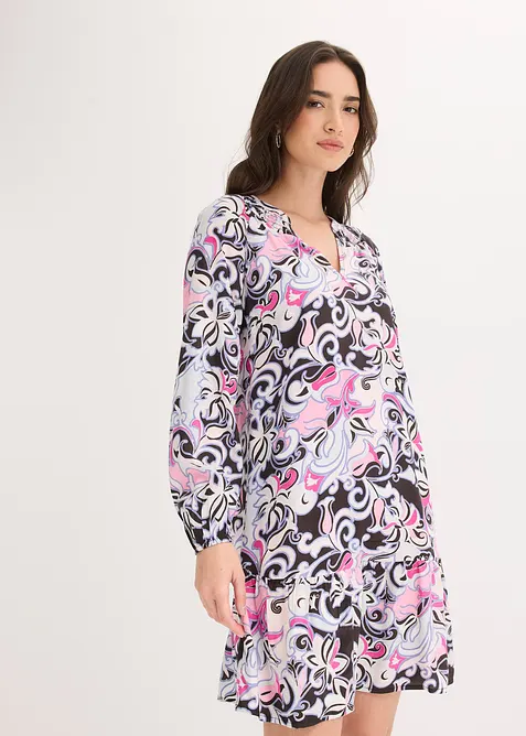 Tunikakjole i lett viskose, bonprix