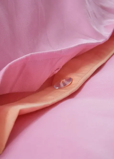 Ensfarget, vendbart sengesett i percale, bonprix