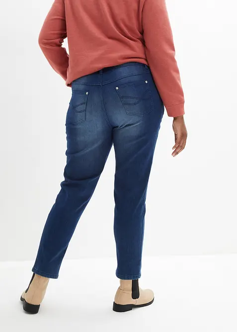 Boyfriend-termojeans Mid Waist, med myk innside, bonprix