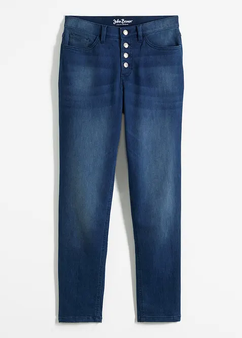 Boyfriend-termojeans Mid Waist, med myk innside, bonprix