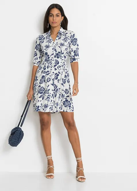 Skjortekjole i lett viskose, bonprix