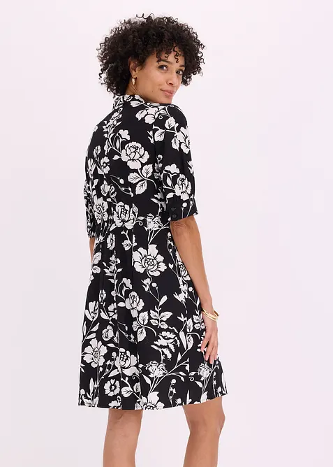 Skjortekjole i viskose med pent fall, bonprix