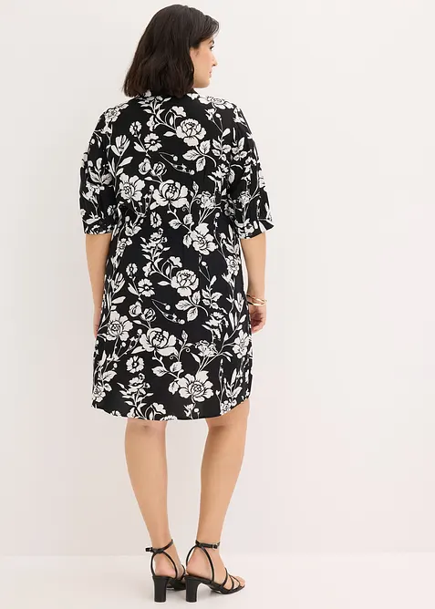 Skjortekjole i viskose med pent fall, bonprix