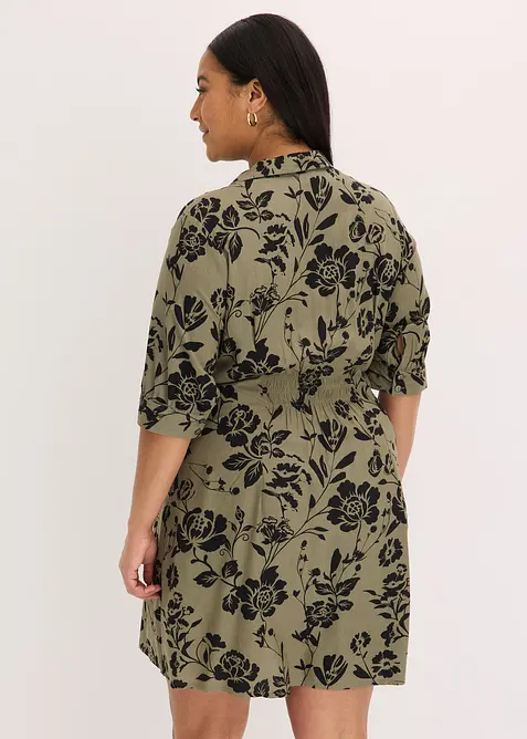 Skjortekjole i viskose med pent fall, bonprix