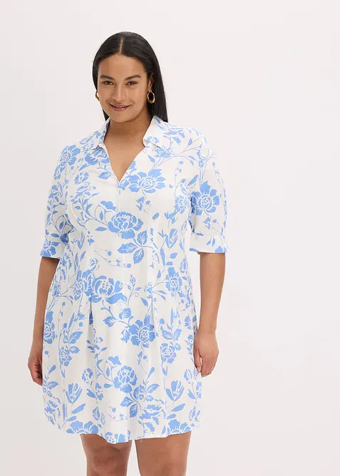 Skjortekjole i viskose med pent fall, bonprix