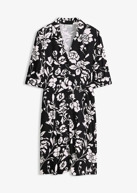 Skjortekjole i viskose med pent fall, bonprix