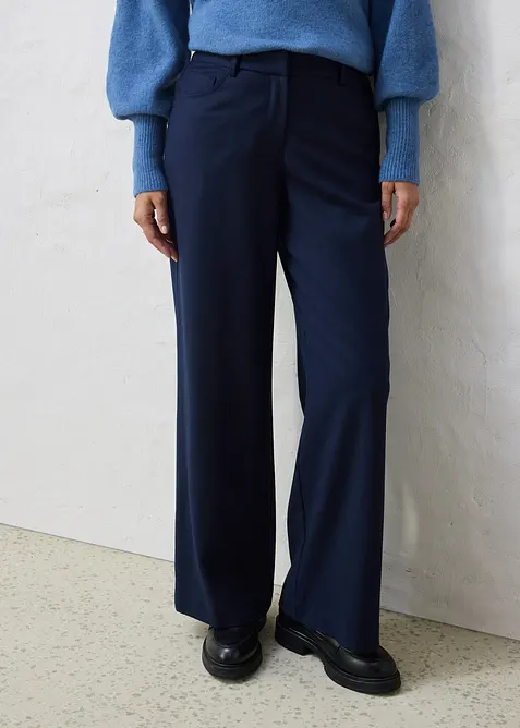 Vid bukse med ull og fem lommer, bonprix