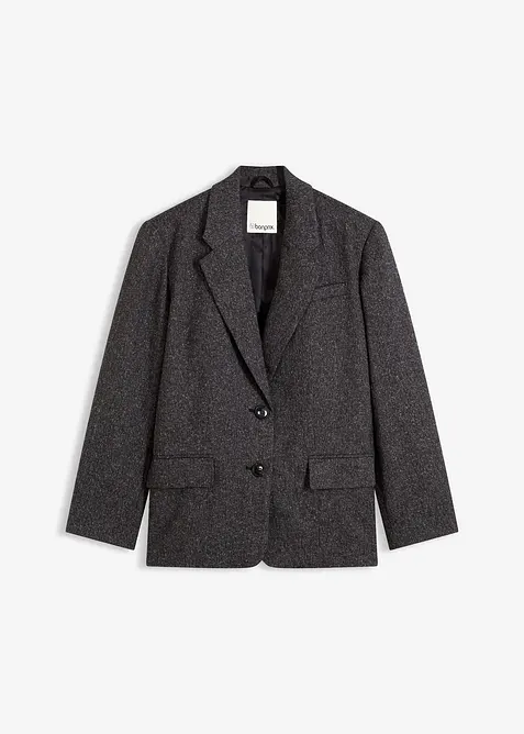 Oversized blazer i tynn viskosemiks, bonprix