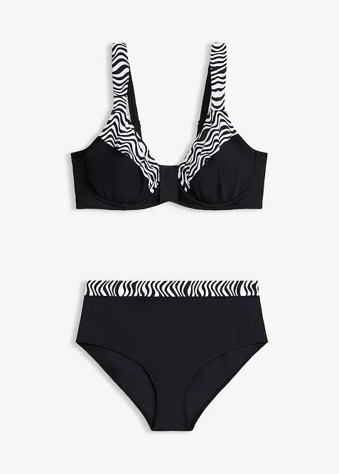 Minimizer-bikini med vatterte skulderb&aring;nd (2-delt sett), bonprix