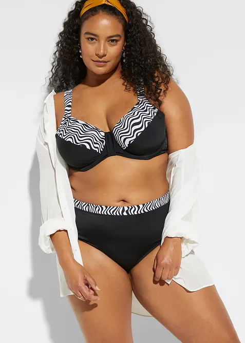 Minimizer-bikini med vatterte skulderb&aring;nd (2-delt sett), bonprix