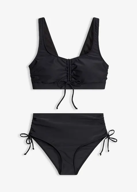 Bustier-bikini med knyteb&aring;nd (2-delt sett), bonprix