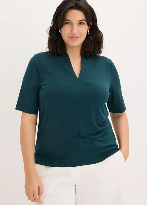 Topp med elegant krage, bonprix