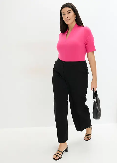 Topp med elegant krage, bonprix