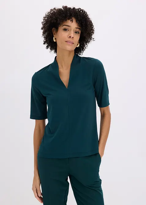 Topp med elegant krage, bonprix