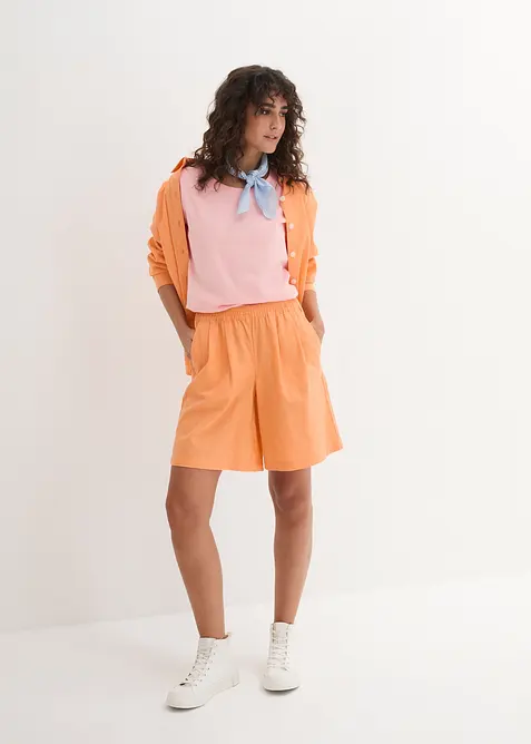 Topp med rund hals (5-pack), bonprix