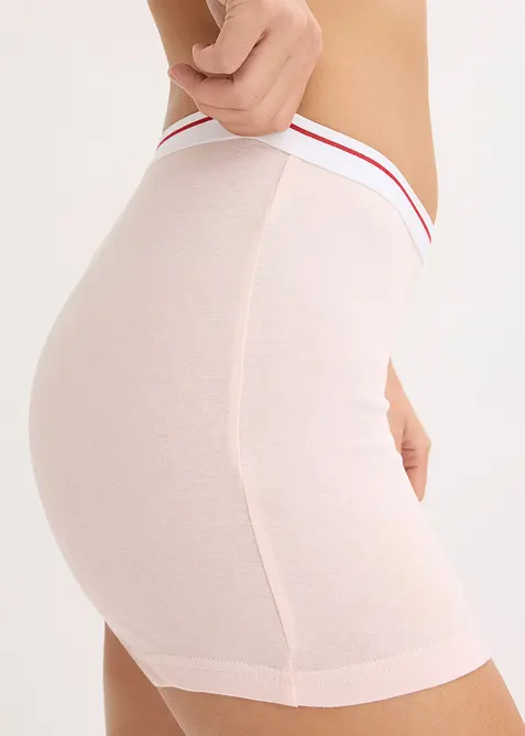 Boksertruse med ben og bomull (4-pack), bonprix