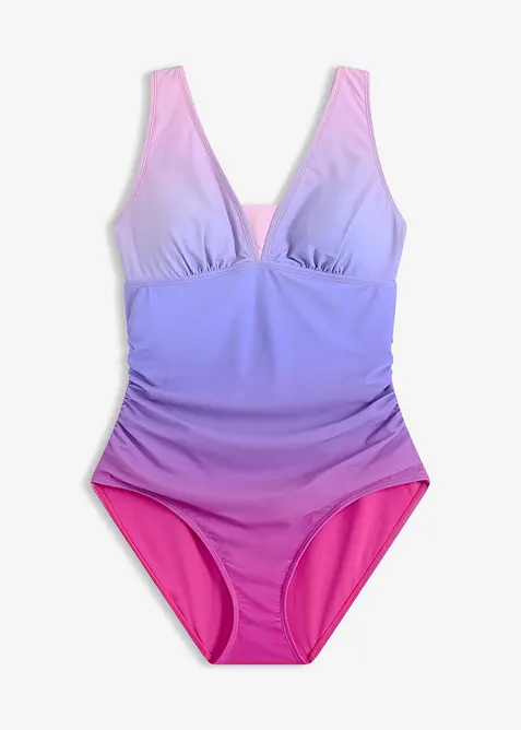 Shape-badedrakt med rynking, middels formende, bonprix