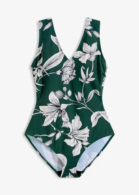 Shape-badedrakt med brede skulderb&aring;nd, lett formende, bonprix