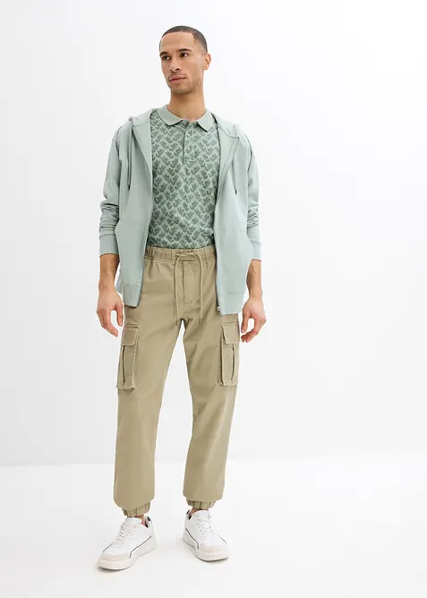 Pik&eacute;-poloskjorte i &oslash;kologisk bomull, bonprix