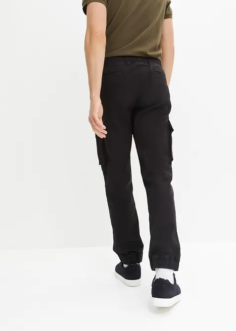 Regular Fit slip on-cargobukse, Straight, bonprix