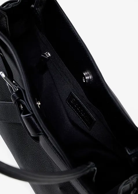 H&aring;ndveske med spennedetalj, bonprix