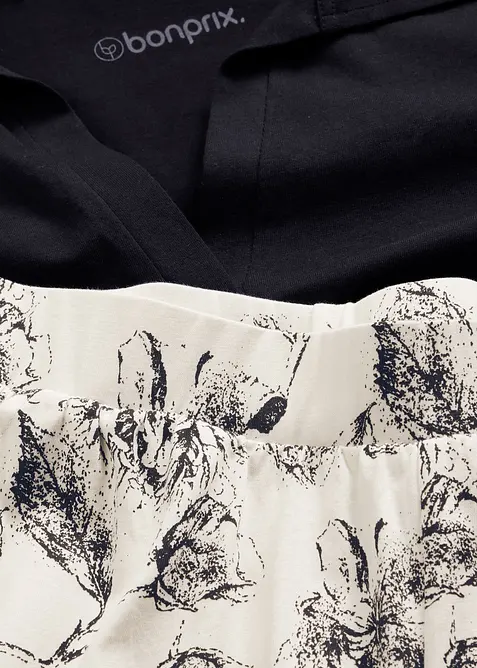 Kort pyjamas i 100% bomull, bonprix
