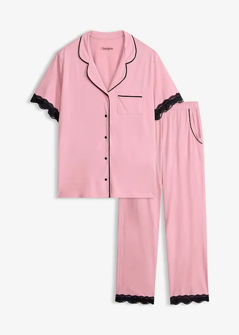 Pyjamas i myk viskosemiks, bonprix